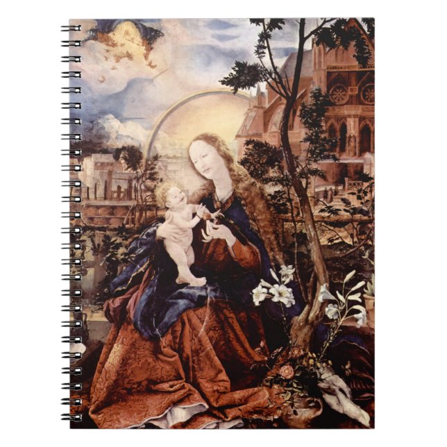 NATIVITY WITH WHITE LILLES - MAGIC OF CHRISTMAS SPIRAL NOTEBOOK (Front)