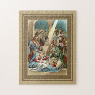 Nativity With Wise Men Jigsaw Puzzle
