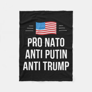 Nato - Anti Putin - Anti Trump - Fleece Blanket