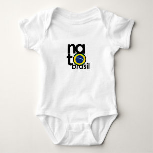 NATO Brasil (BORN Brazil) Baby White One Piece Bodysuit