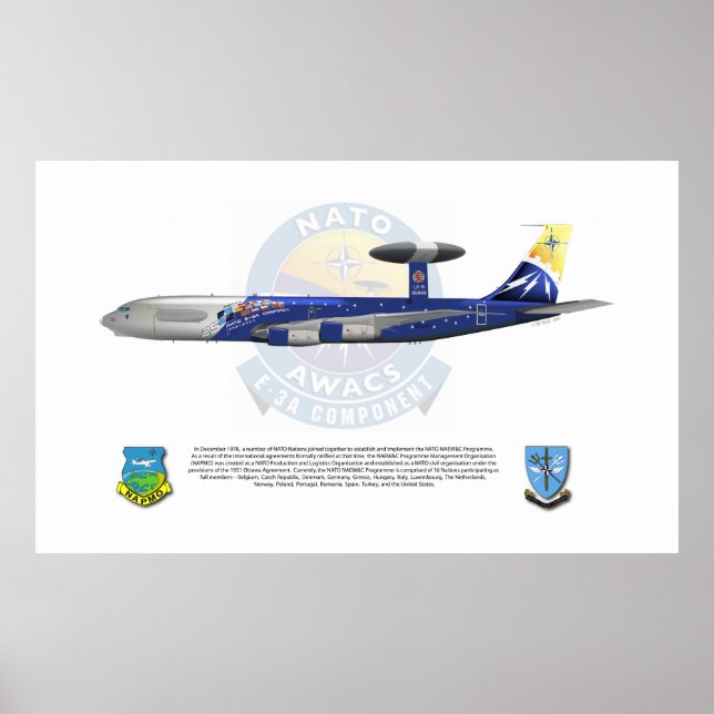 NATO E-3A, 25th Anniversary Markings Poster (Front)