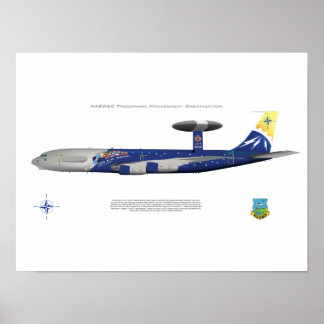 NATO E-3A, 25th Anniversary Markings Poster