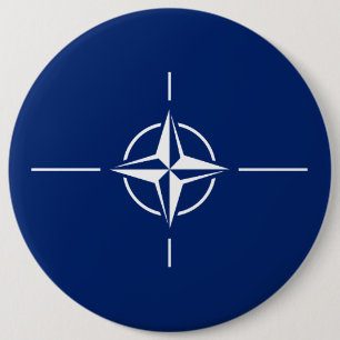 NATO Flag 6 Cm Round Badge