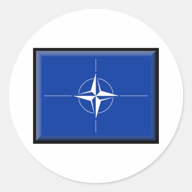 NATO Flag Classic Round Sticker (Front)