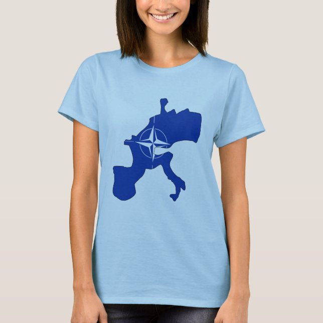 Nato flag map T-Shirt (Front)