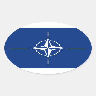 NATO Flag Oval Sticker
