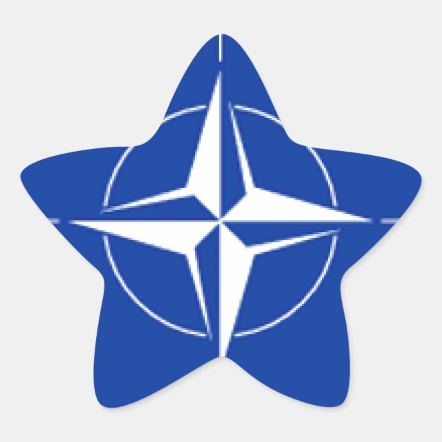NATO Flag Star Sticker (Front)