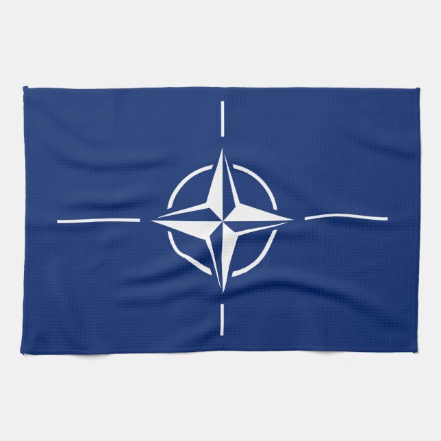 NATO Flag Tea Towel (Horizontal)