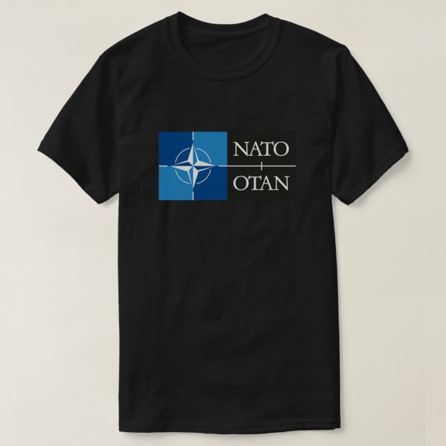 NATO. Logo of the North Atlantic Treaty Organisati T-Shirt (Design Front)