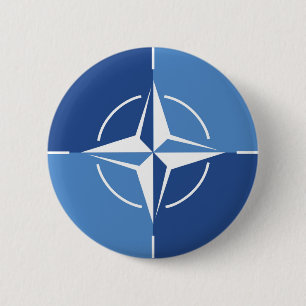 NATO ONAT flag symbol North Atlantic Treaty Organi 6 Cm Round Badge