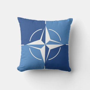 NATO ONAT flag symbol North Atlantic Treaty Organi Cushion