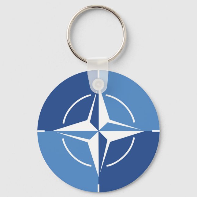 NATO ONAT flag symbol North Atlantic Treaty Organi Key Ring (Front)