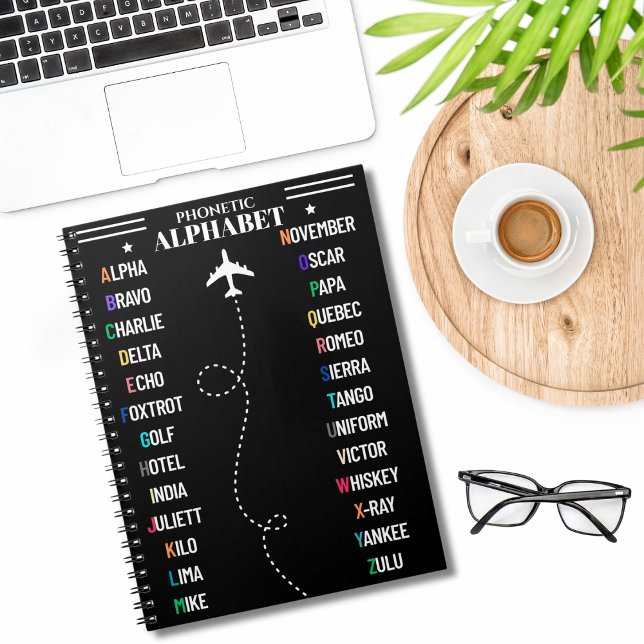 NATO Phonetic Alphabet & Aeroplane, Cool Aviation Notebook (Creator Uploaded)