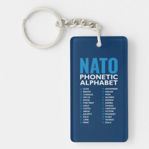 NATO Phonetic Alphabet Alfa-Zulu Code Key Ring
