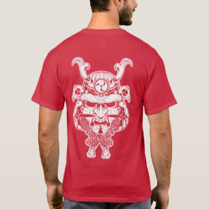 Natori-ryu White Kabuto & Menpo T-Shirt