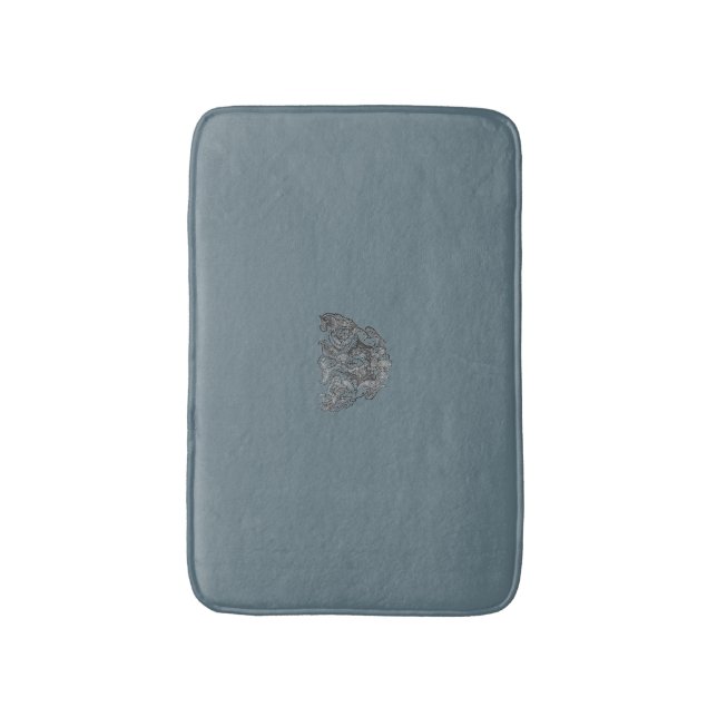 Nattier-blue Angel – Coat of arms – Emblem Bath Mat (Front Vertical)