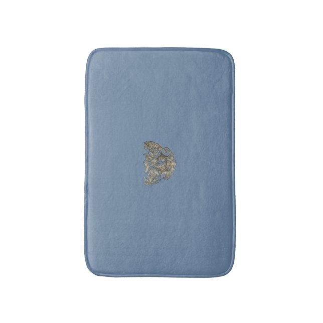 Nattier-blue Angel – Coat of arms – Emblem Bath Mat (Front Vertical)