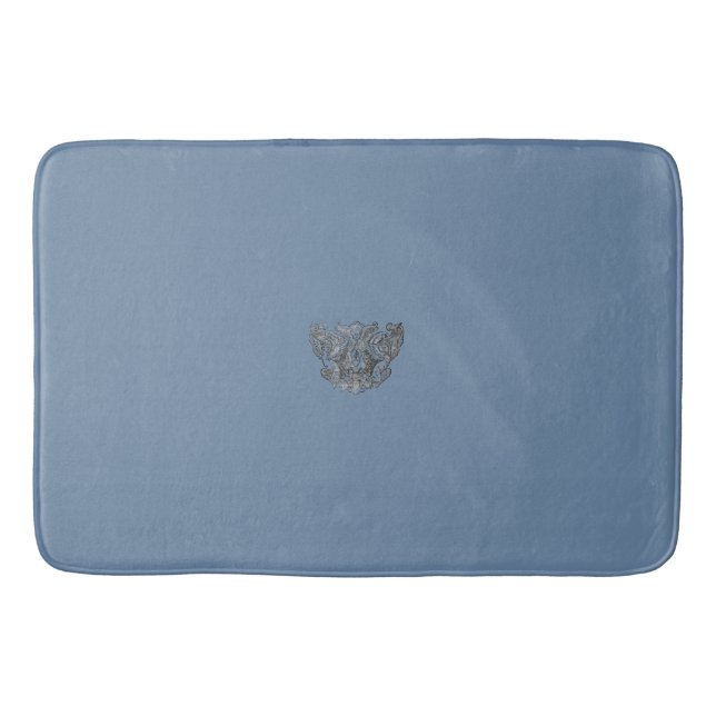 Nattier-blue Angels – Coat of arms – Emblem Bath Mat (Front)