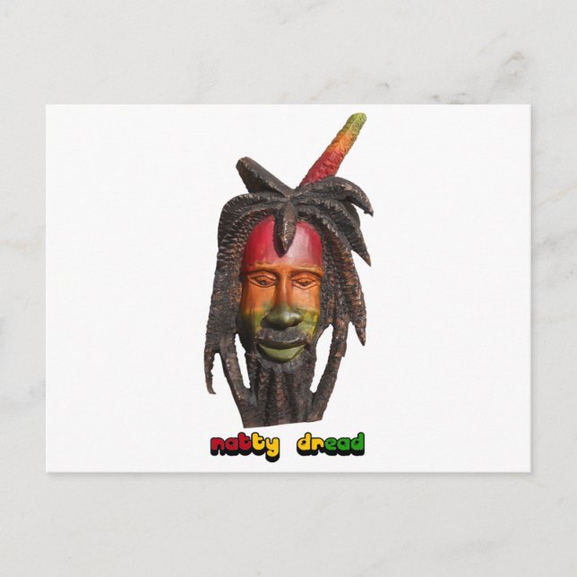 Natty Dread Rastaman With Dreadlocks Postcard (Front)