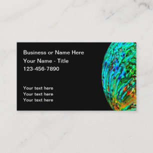 Natural Abalone Seashell Design Business Card