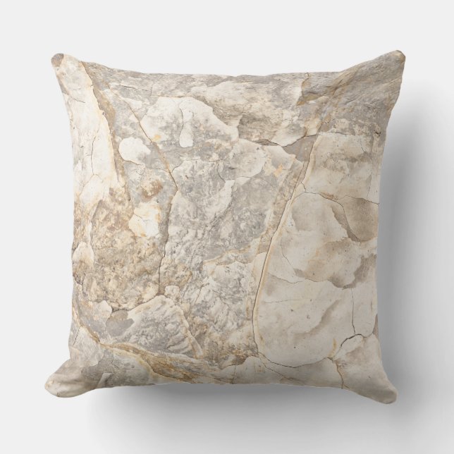 Natural Abstract Clay Patterns Neutral Colours Cushion (Front)