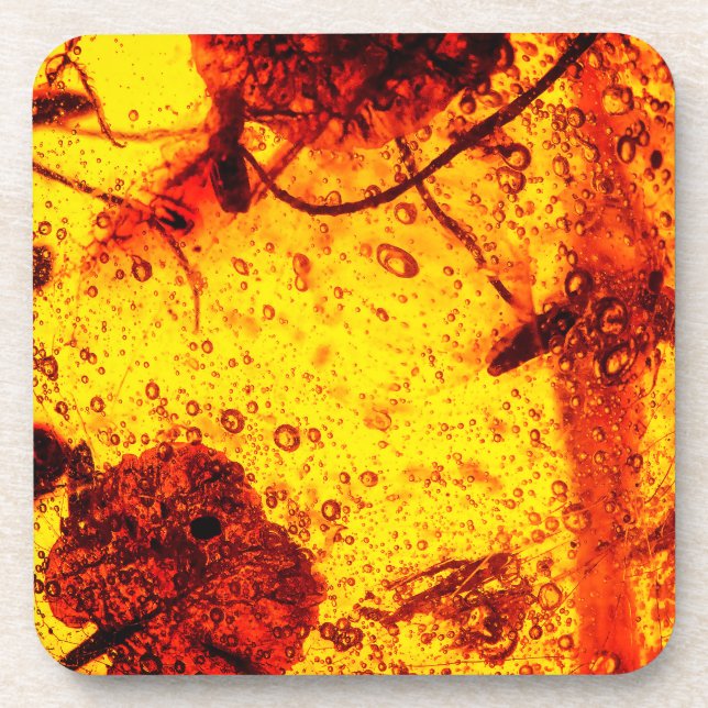 Natural Amber Coaster (Front)