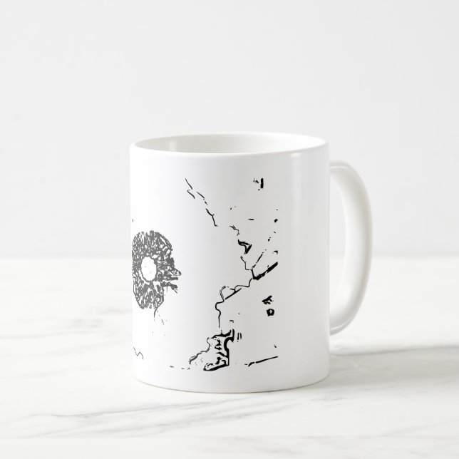 Natural Art Flower Coffee Mug (Front Right)