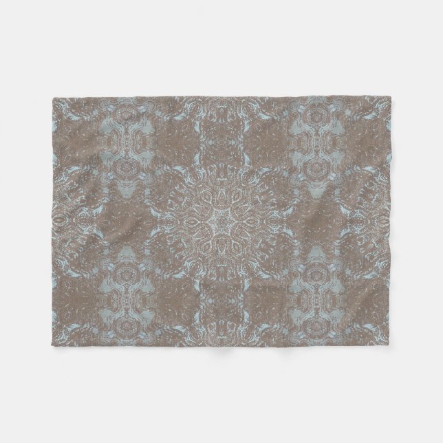 Natural Art Stone & Sand Fleece Blanket (Front (Horizontal))