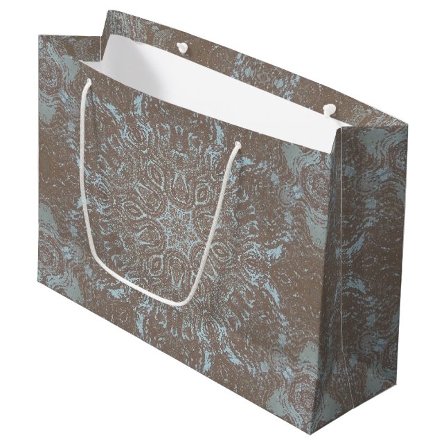 Natural Art Stone & Sand Large Gift Bag (Front Angled)
