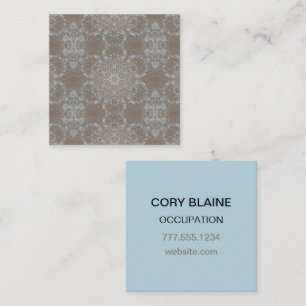 Natural Art Stone & Sand Square Business Card