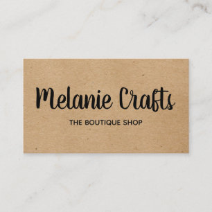 Natural Arts and Crafts Business Card
