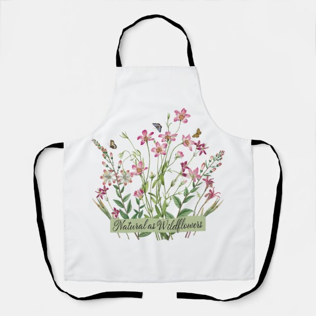 Natural as Wildflowers - Vintage - Apron (Front)