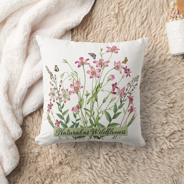 Natural as Wildflowers - Vintage Cushion (Blanket)