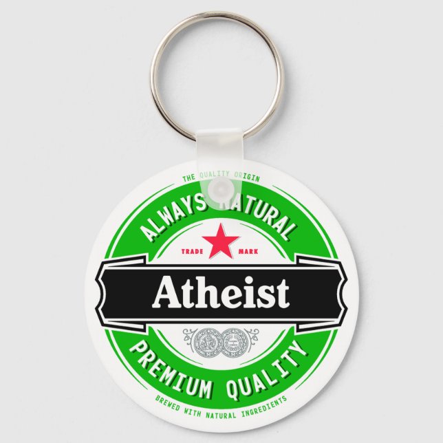 Natural Atheist Key Ring (Front)