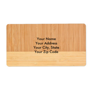 Natural Bamboo Border Wood Grain Look