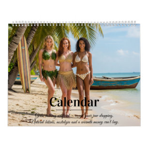 Natural Beach Calendar 2026 – Elegant & Playfull