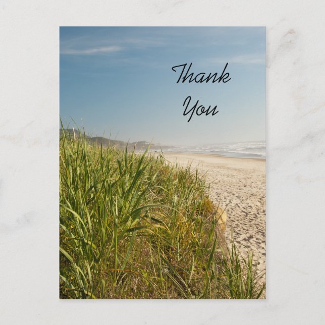 Natural Beach Thank You Postcard (Front)