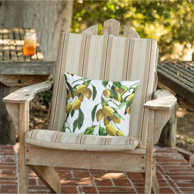 Natural beautiful lemons cushion (Chair)