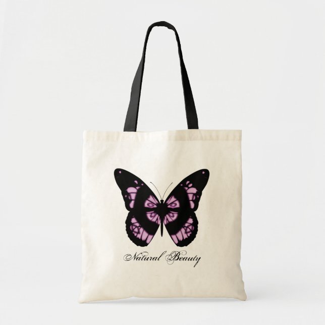 Natural Beauty Butterfly Tote Bag (Front)