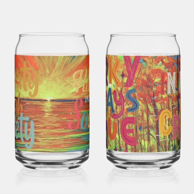 Natural beauty of Enivormant Can Glass (Left)