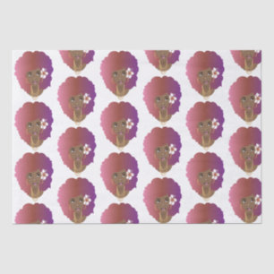 Natural Beauty, Purple Afro Tissue Paper