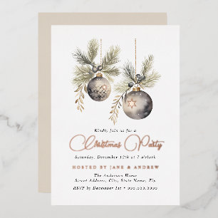 Natural Beige Rose gold Christmas Baubles