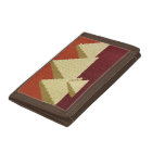 Natural Beige Rust Pyramids Artisan Crochet Print