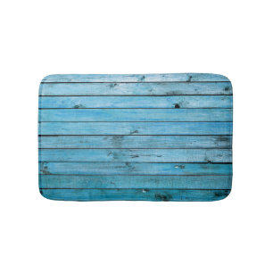 Natural blue wood, textured background. bath mat