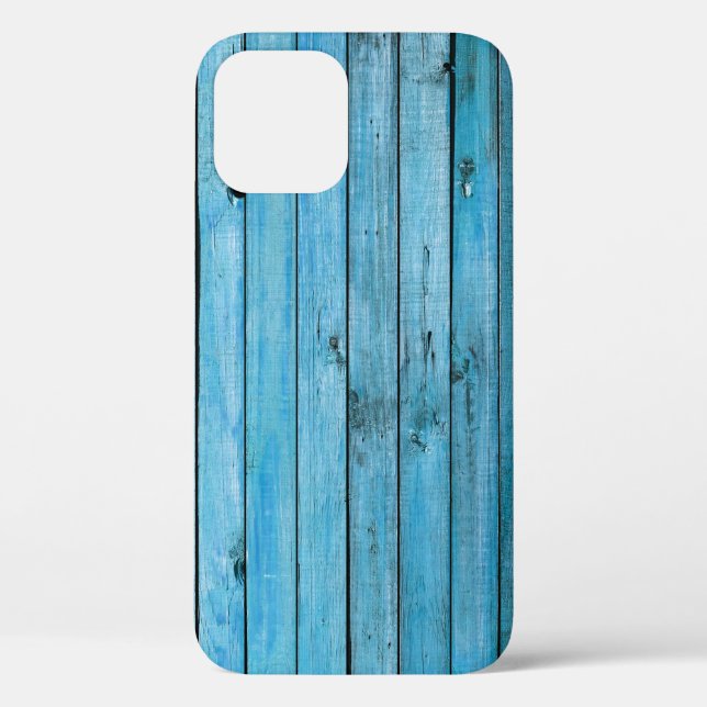 Natural blue wood, textured background. Case-Mate iPhone case (Back)