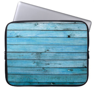 Natural blue wood, textured background. laptop sleeve