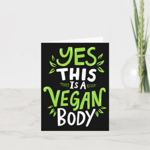 Natural Bodybuilding Vegan Fitness Card