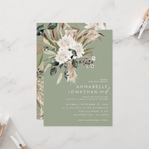 Natural bohemian botanical modern elegant foliage
