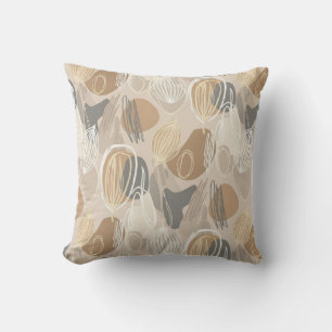 Natural Boho Throw Pillow