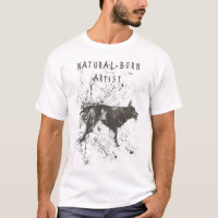 natural born artist (black and white)
